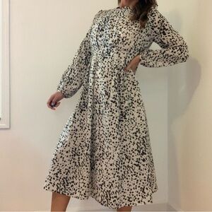 Abstract Animal Print Dress